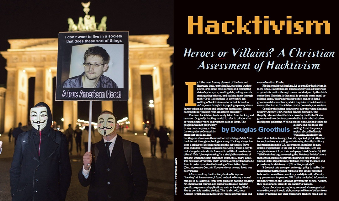 Heroes or Villains? A Christian Assessment of Hacktivism