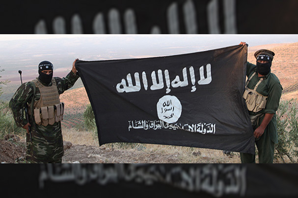 ISIS Flag and Terrorists