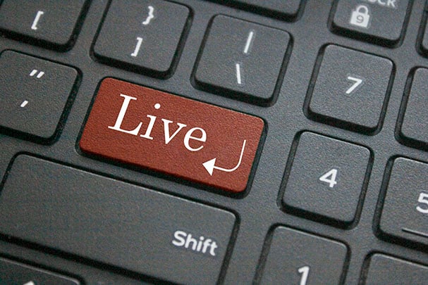 Live button on keyboard