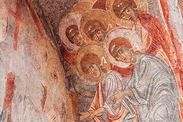 Ancient Byzantine Fresco