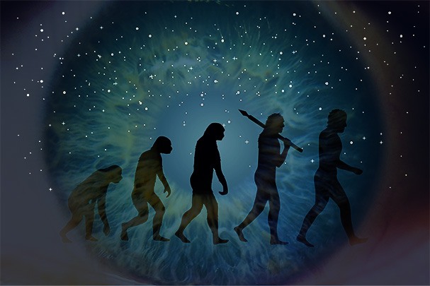 Human Eye and Evolution Icon