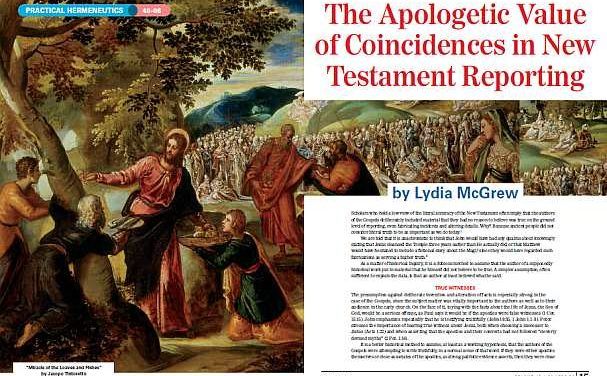 The Apologetic Value of Coincidences in New Testament Reporting
