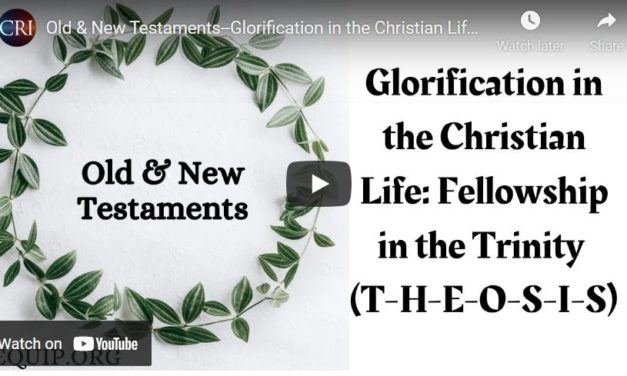 Old & New Testaments–Glorification in the Christian Life: Fellowship in the Trinity (T-H-E-O-S-I-S)