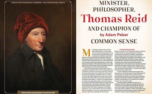 Thomas Reid: Minister, Philosopher and Champion of Common Sense