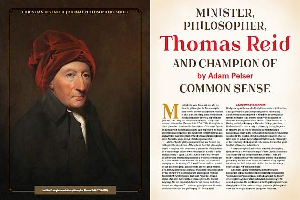 Thomas Reid: Minister, Philosopher and Champion of Common Sense