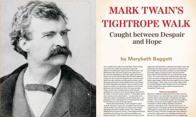 Mark Twain’s Tightrope Walk: Caught between Despair and Hope