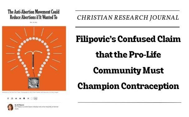 Filipovic’s Confused Claim that the Pro-Life Community Must Champion Contraception