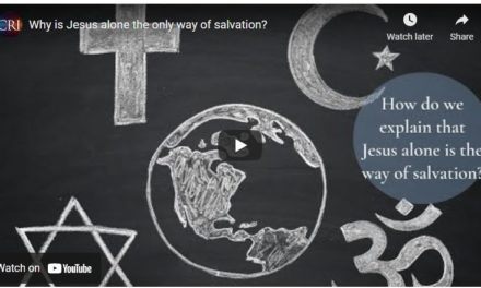 Why is Jesus alone the only way of salvation?