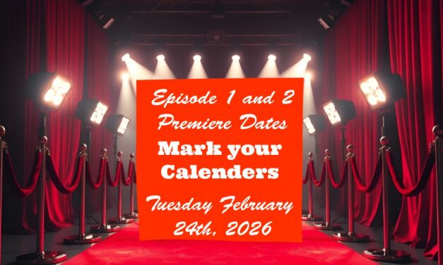 Episode 1 and 2 Premiere Dates, February 24th, 2026